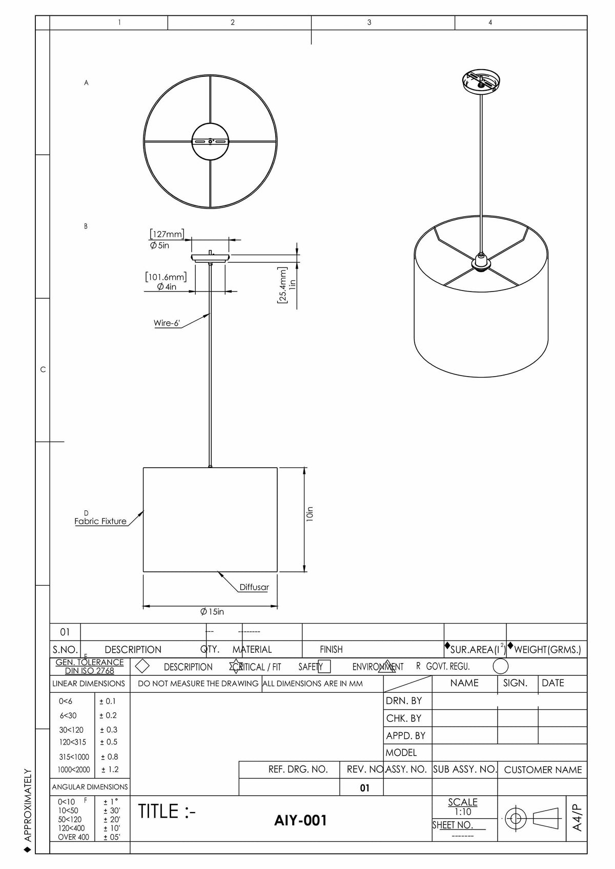 Bowenfels Ceiling Light - Clearance