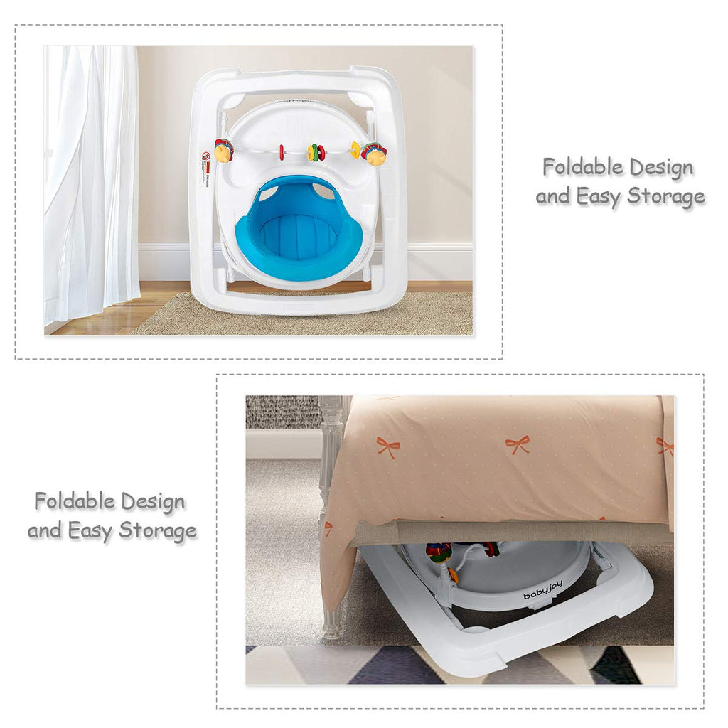 Adjustable Height Removable Folding Portable Baby Walker
