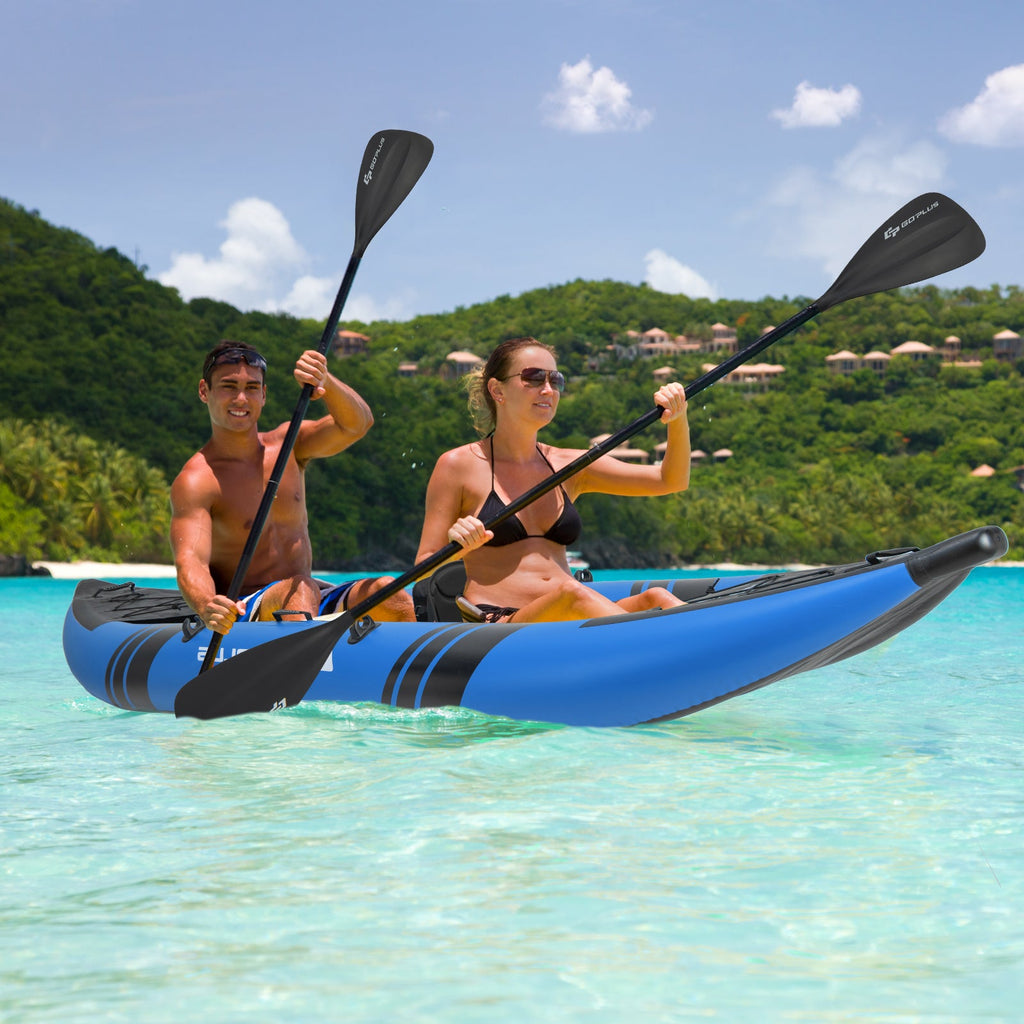 Inflatable 2-person Kayak Set with Aluminium Oars and Repair Kit