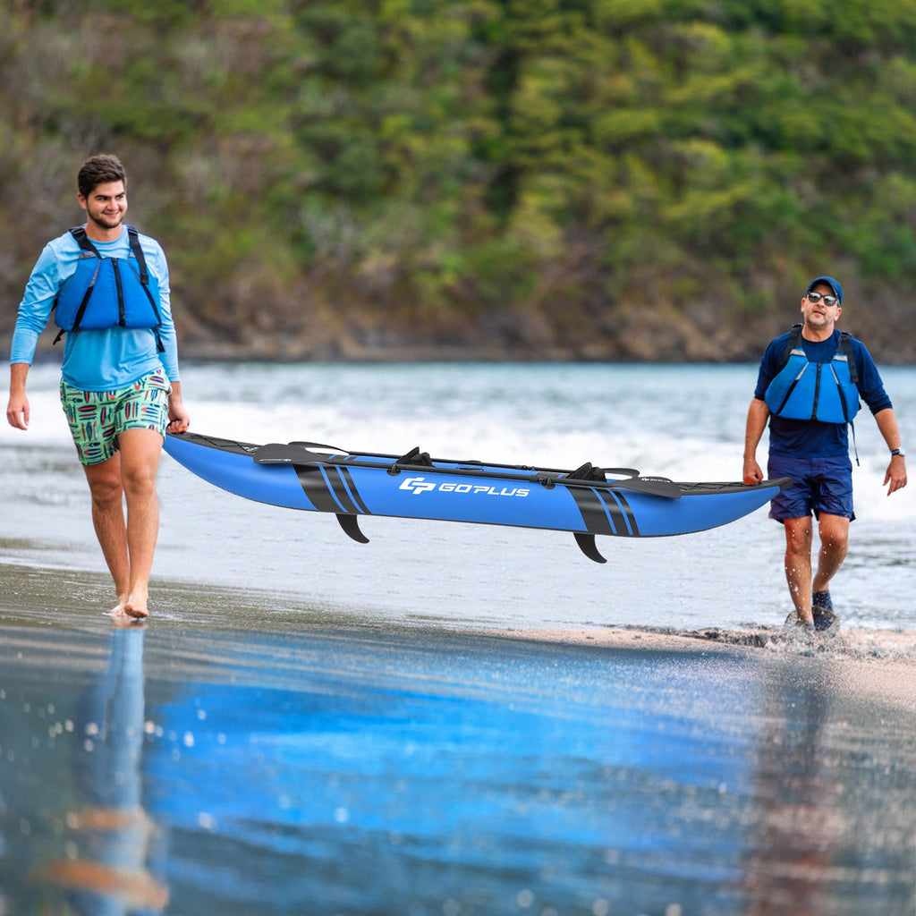 Inflatable 2-person Kayak Set with Aluminium Oars and Repair Kit