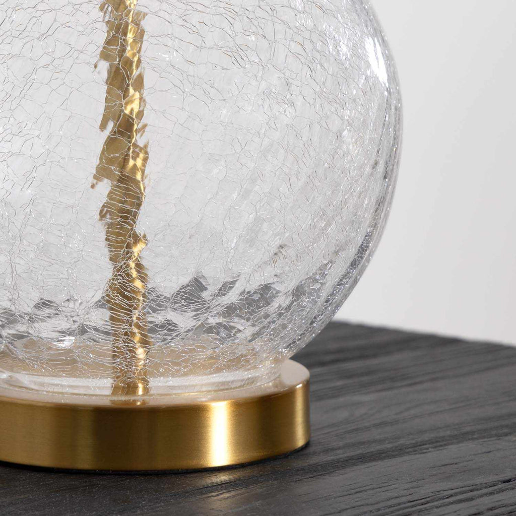 Ciel Contemporary Glass Textured Table Lamp