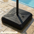 Cantilever Offset Umbrella Base with Wheels for Backyard Poolside