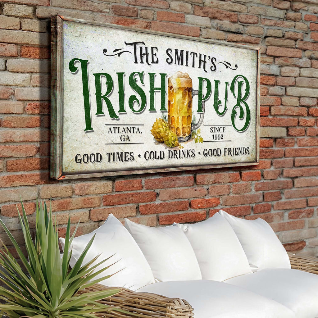 Custom Irish Pub Bar Sign II