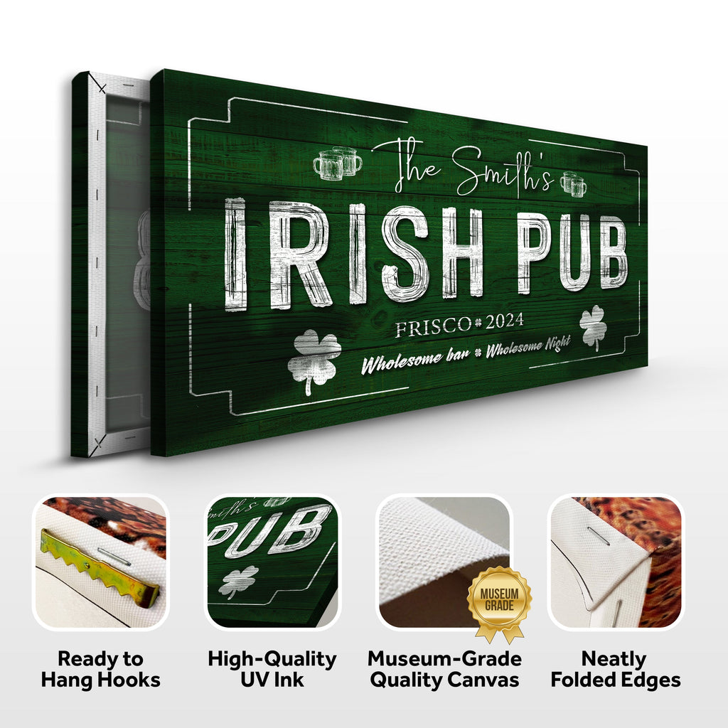 Custom Irish Pub Bar Sign