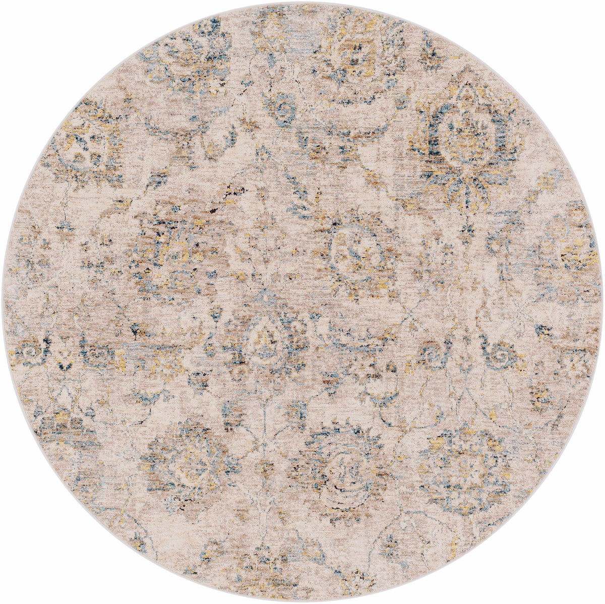 Morinville Teal Floral Rug