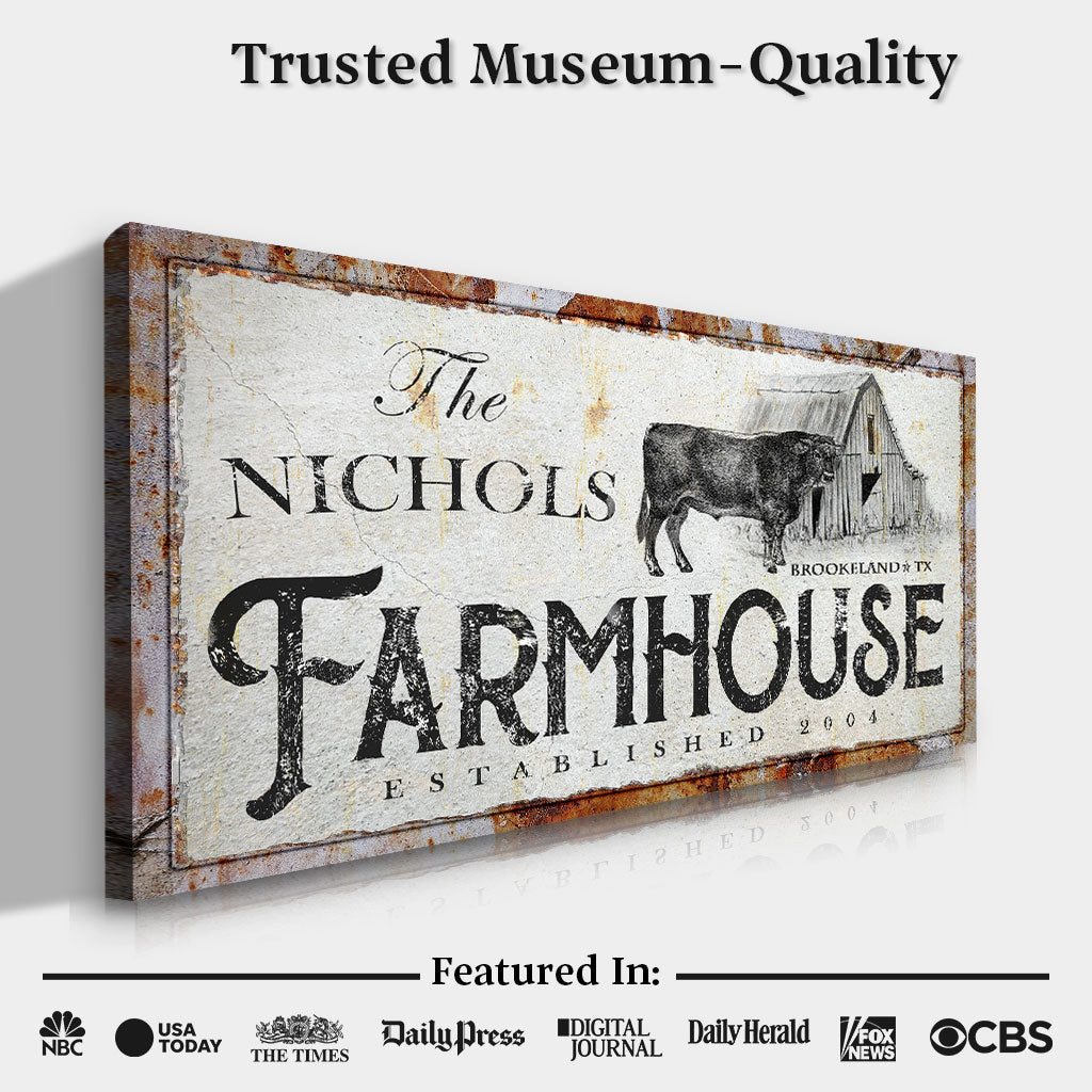 Rustic Farmhouse Sign (Made In USA)