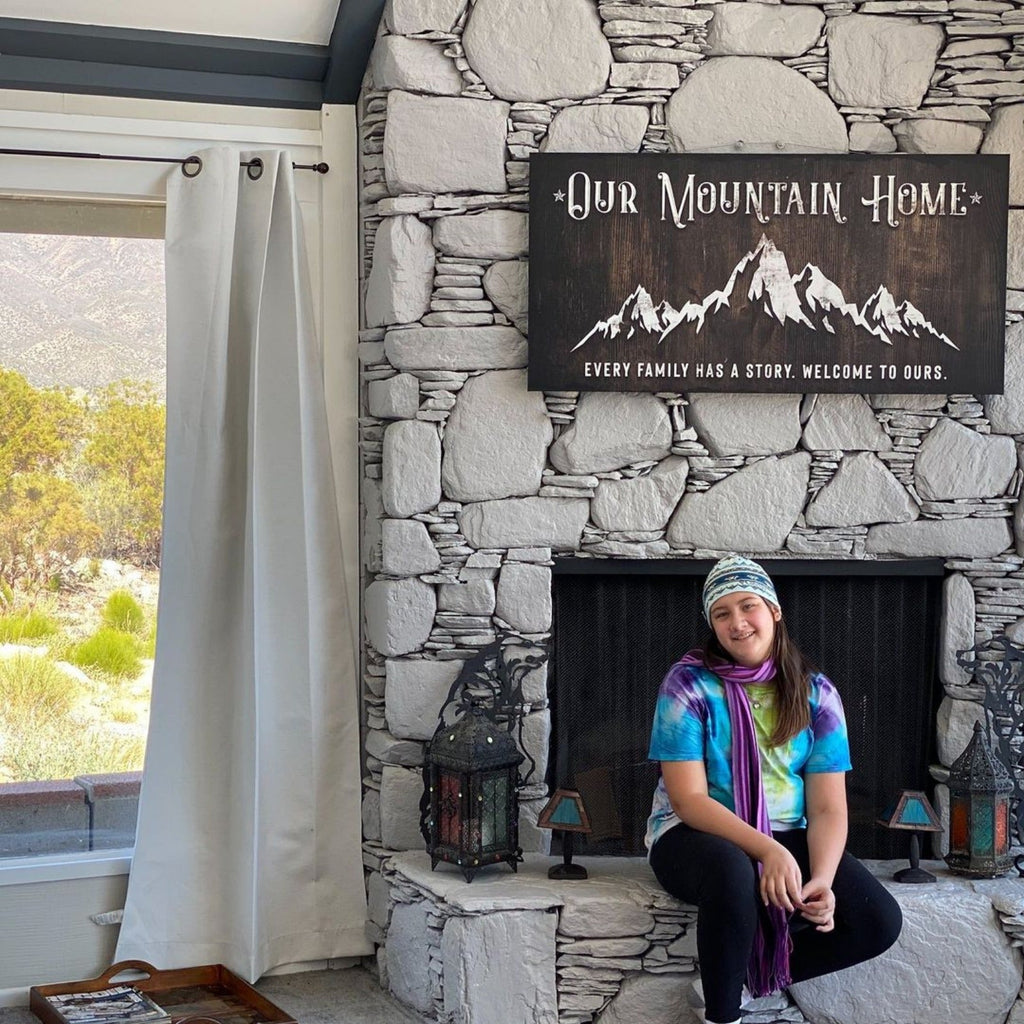 Family Mountain Home Sign