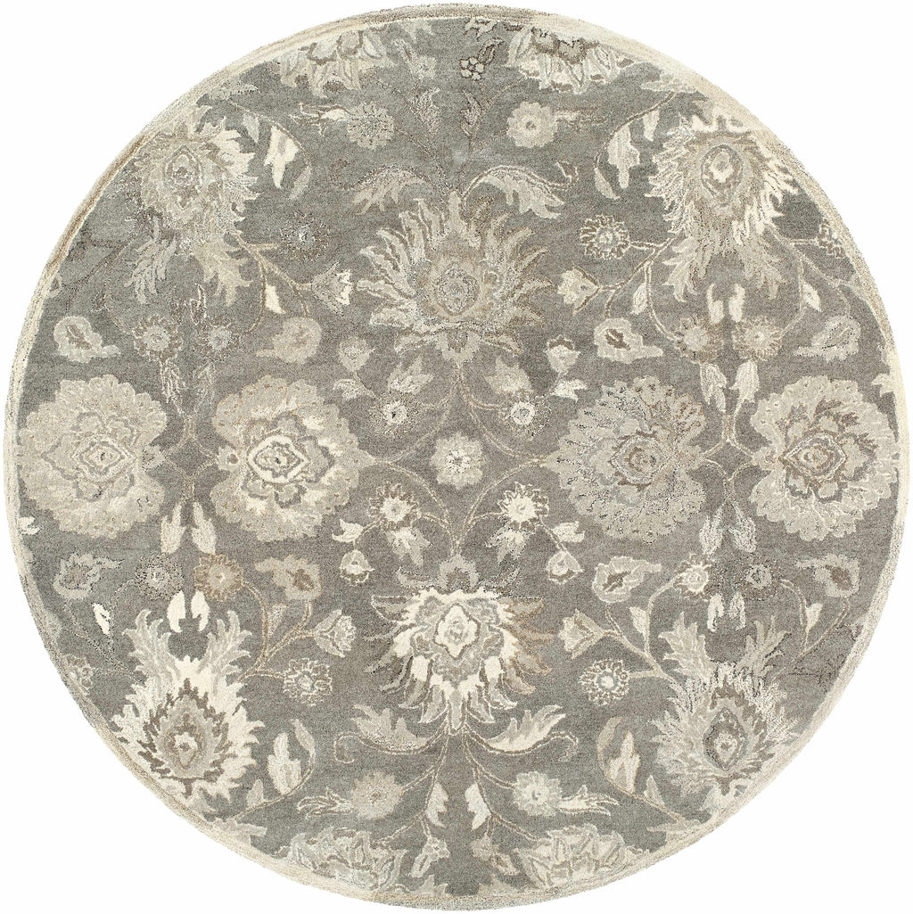 Conesus 1195 Hand Tufted Ivory & Taupe Wool Rug