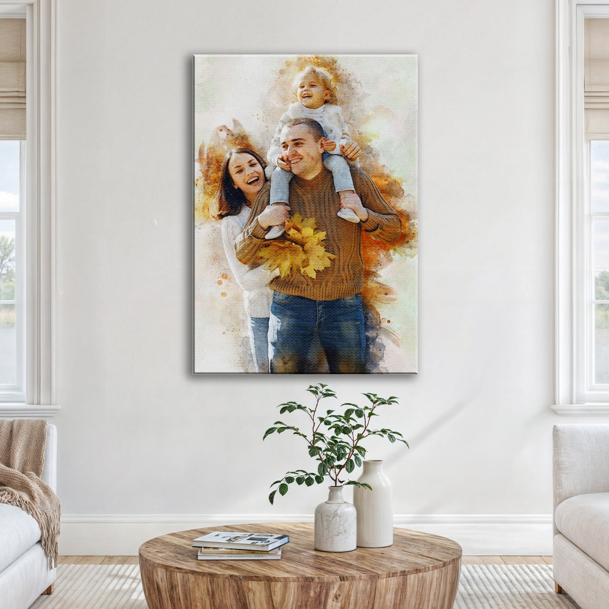 Custom Family Watercolor Portrait