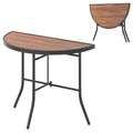Half-Round Folding Event Table with Metal Frame
