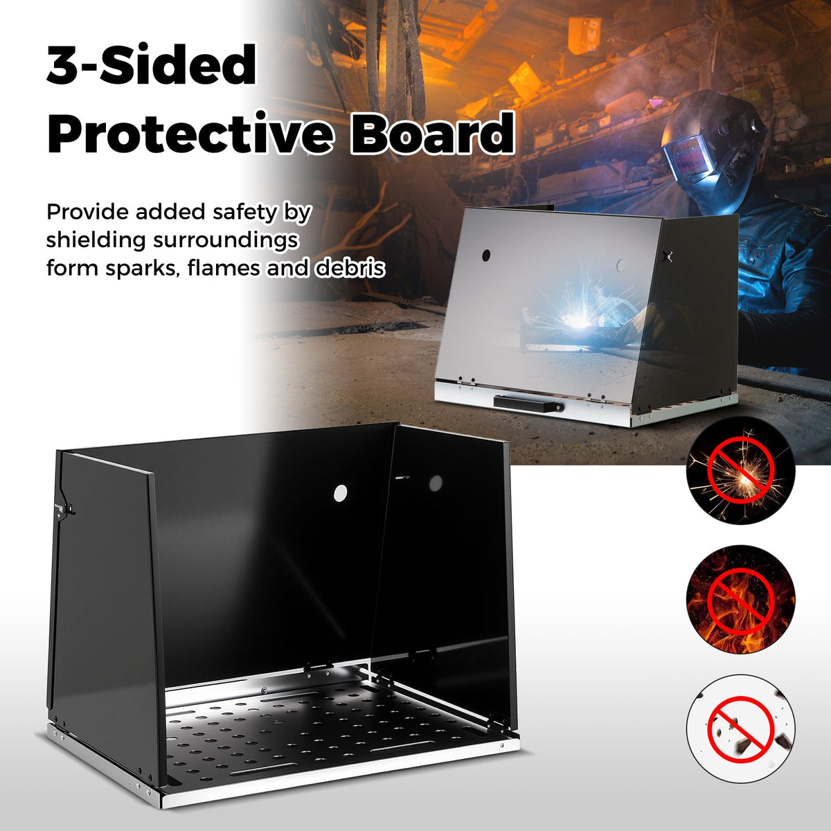 Folding Welding Table Accessories for Workbench Desktop with Perforated Panel