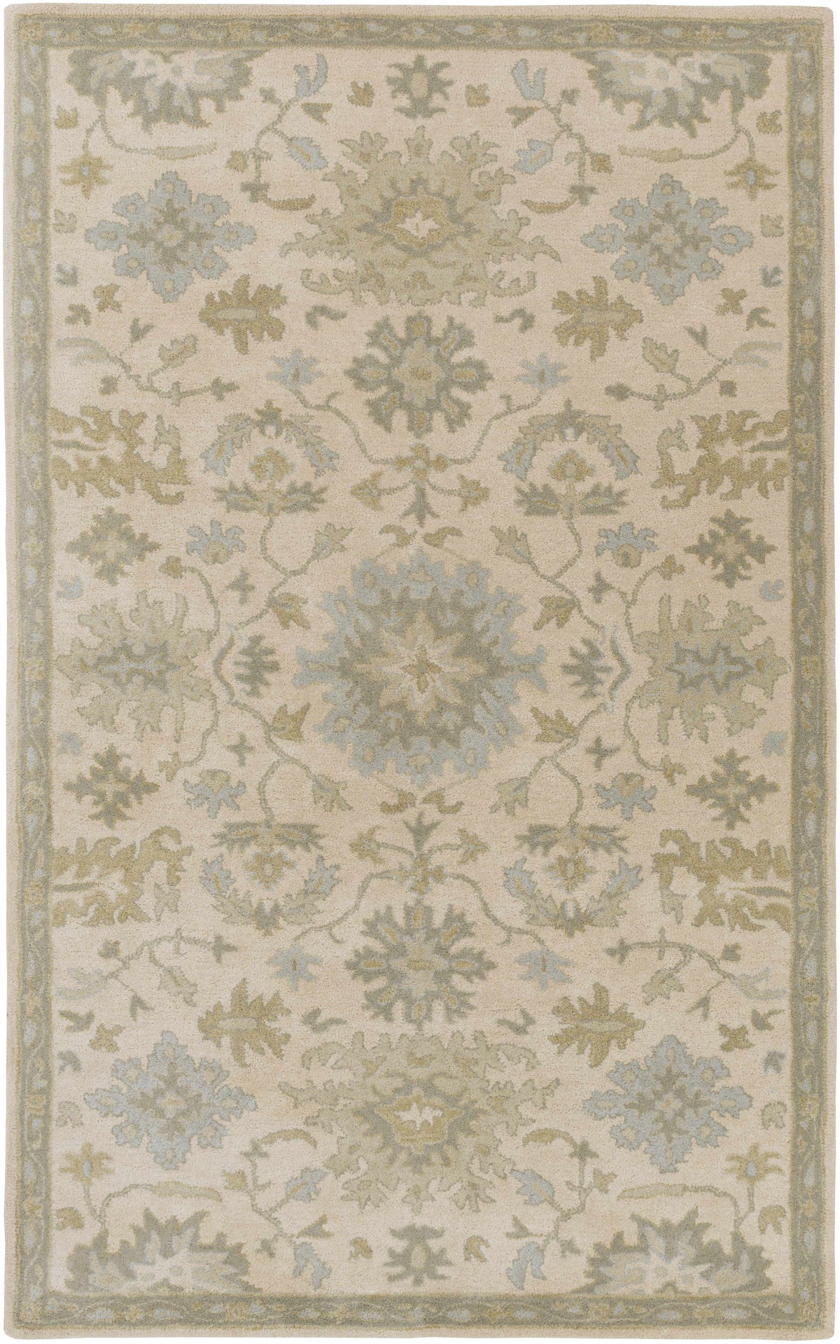 Hazen 1197 Hand Tufted Light Beige Wool Rug