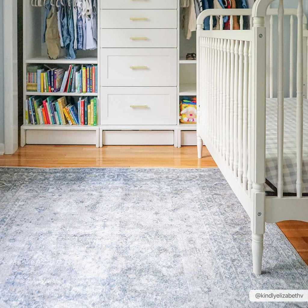 Gael Blue Boutique Washable Rug