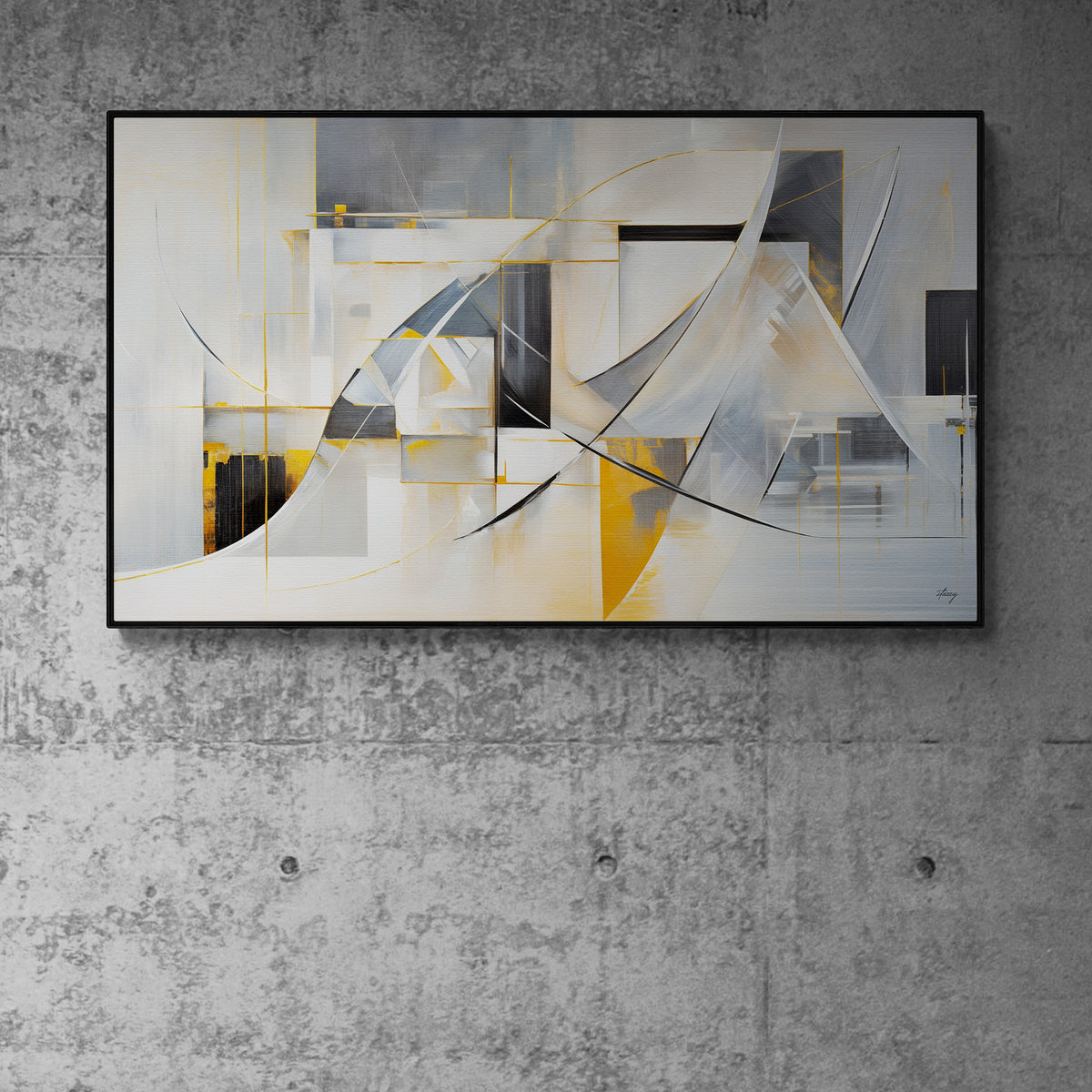 Canvas Print: "Geometric Whispers"
