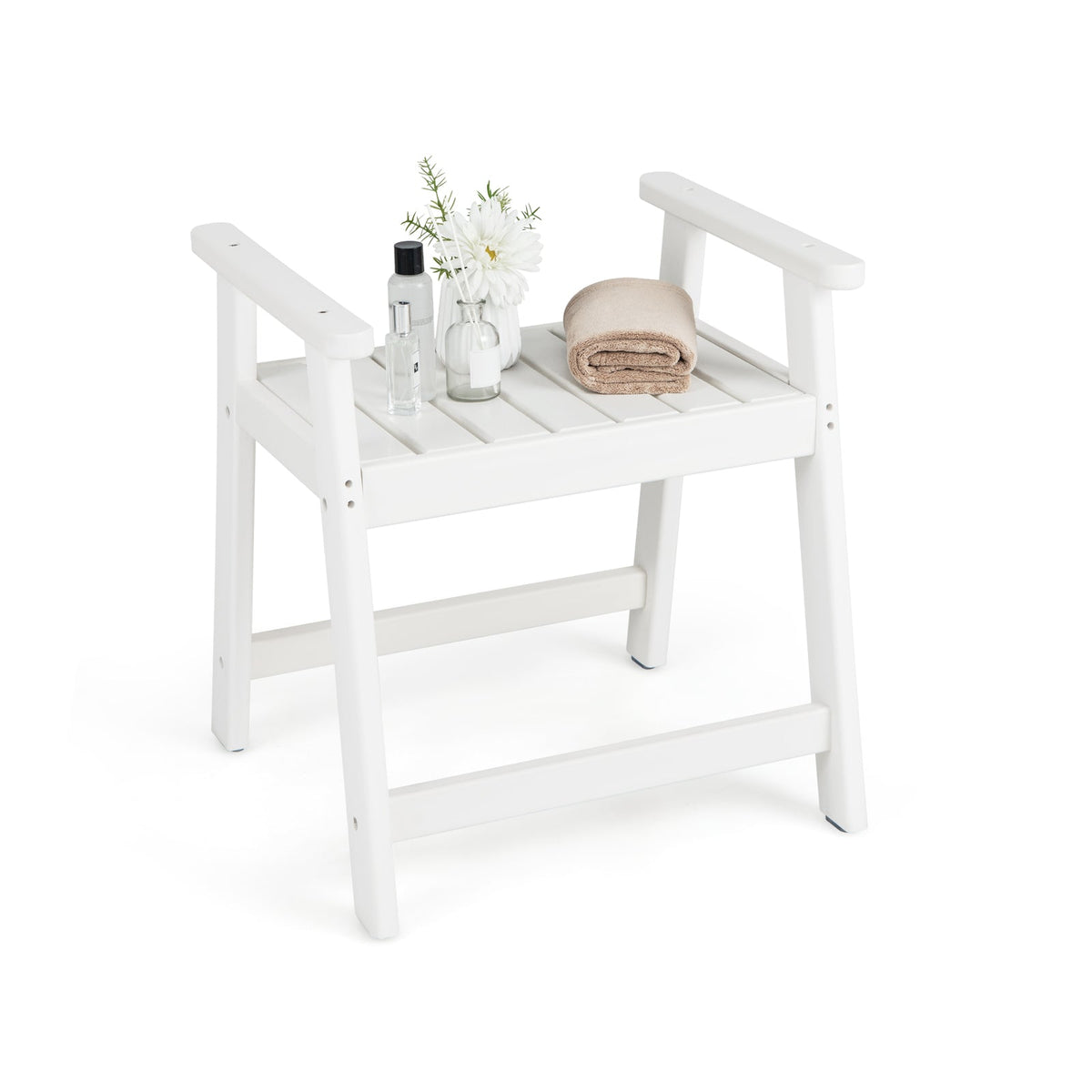 Shower Bench with Arms for Inside Shower Shaving Legs