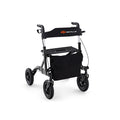 Height Adjustable Rollator Walker Foldable Rolling Walker with Seat for Seniors