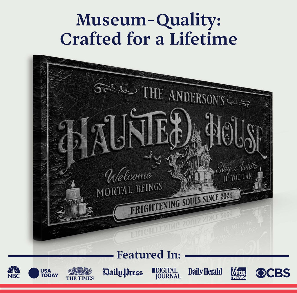 Personalized Haunted House Sign