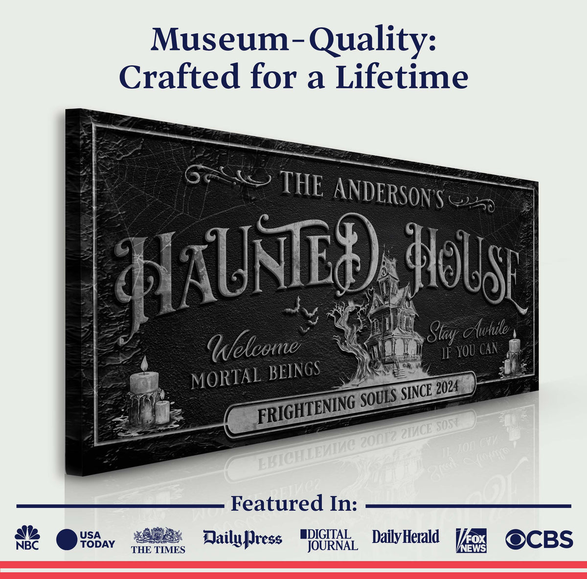 Personalized Haunted House Sign