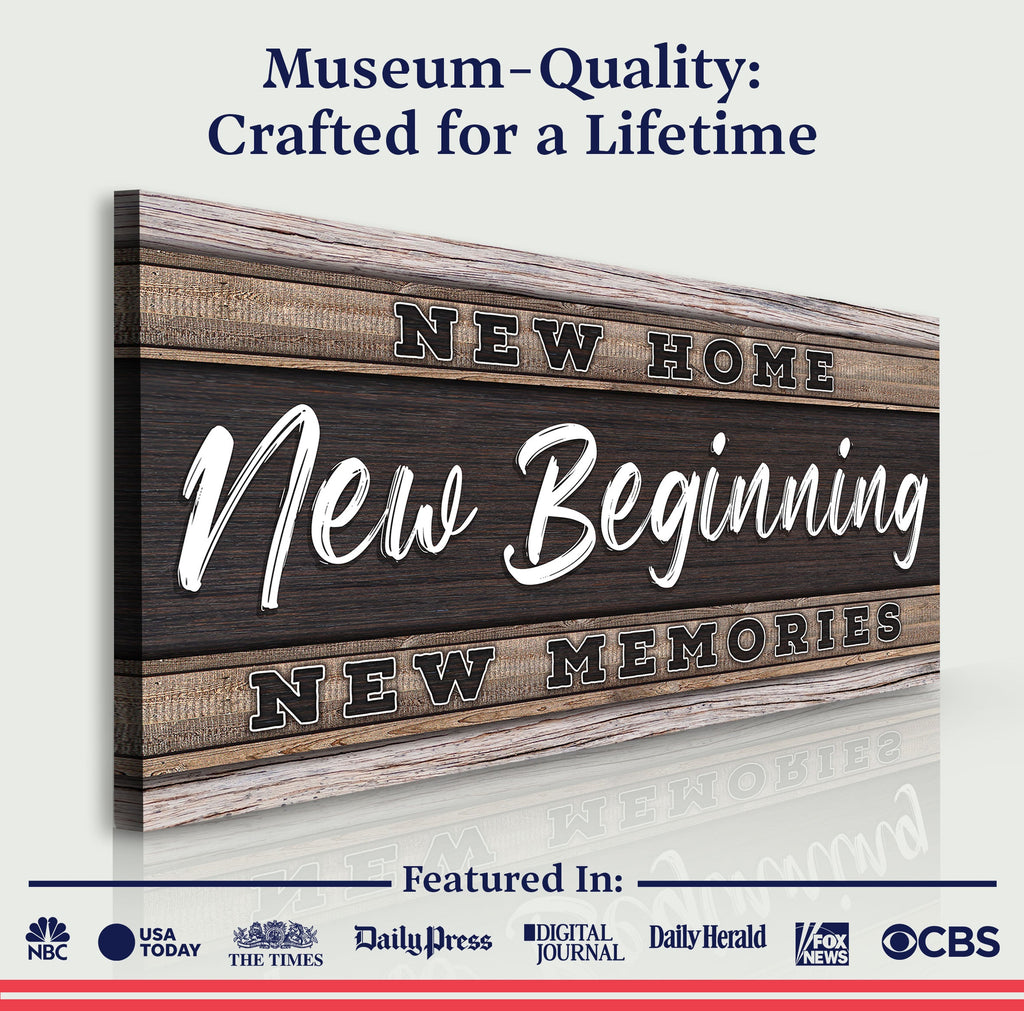 New Home, New Beginning Sign V
