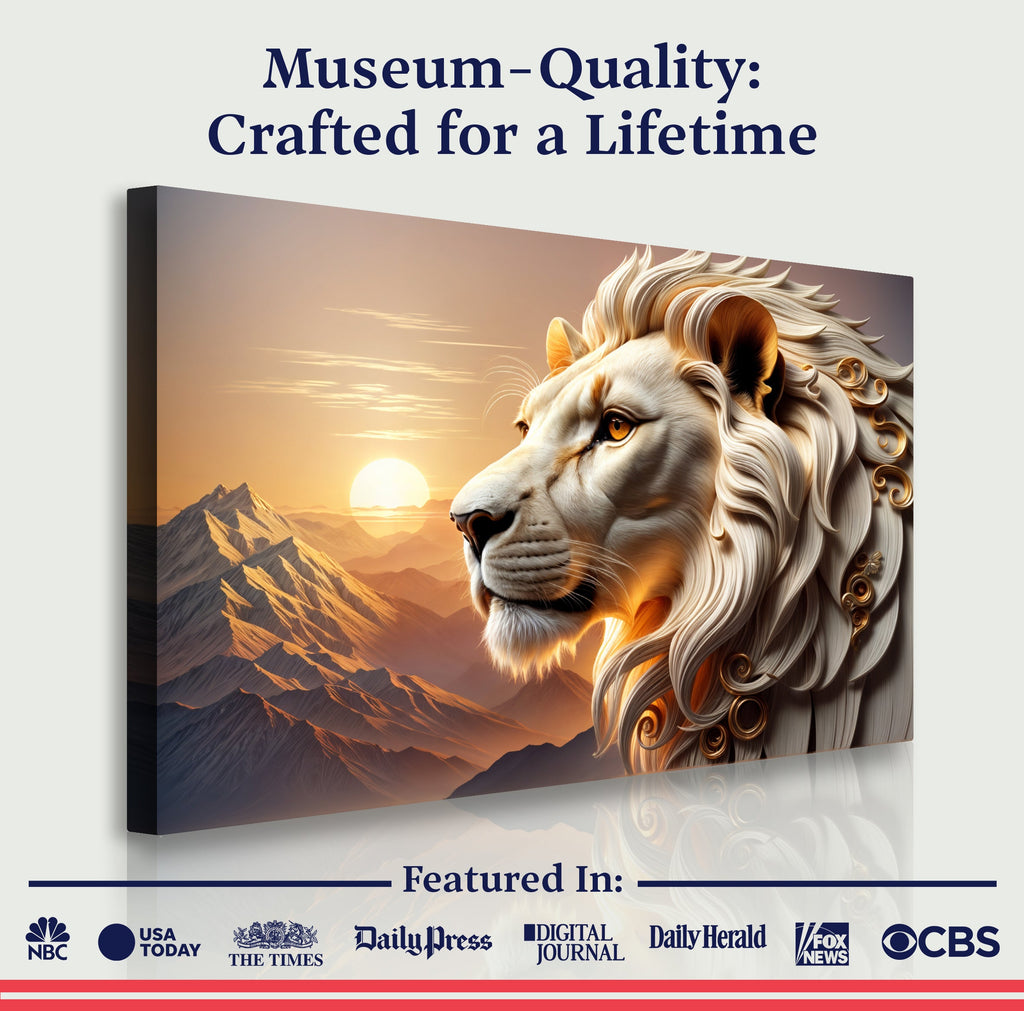 Majestic Lion Wall Art IV