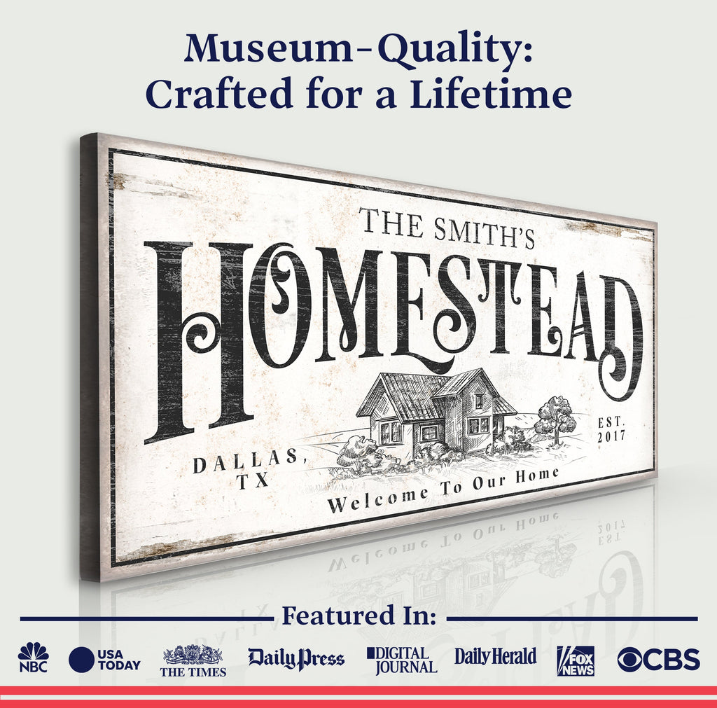 Vintage Homestead Sign II