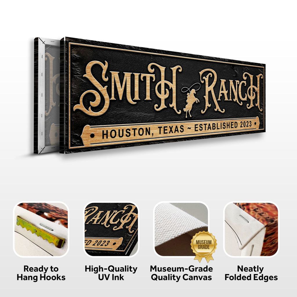 Personalized Horse Ranch Sign