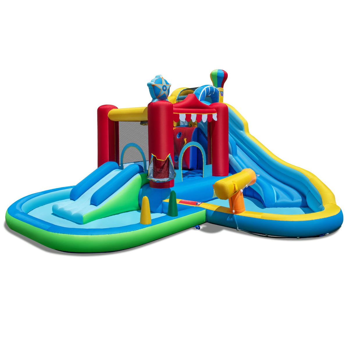Inflatable Water Park Water Slide Wet Dry Combo Bounce House
