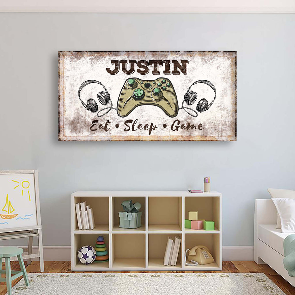 Eat Sleep Game Sign