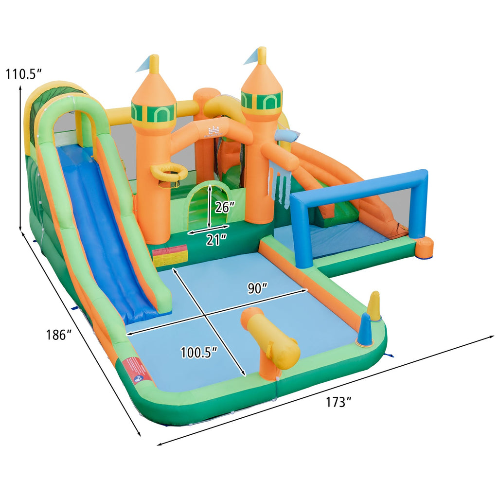 Kids Inflatable Water Slide for Yard Lawn (Without Blower)