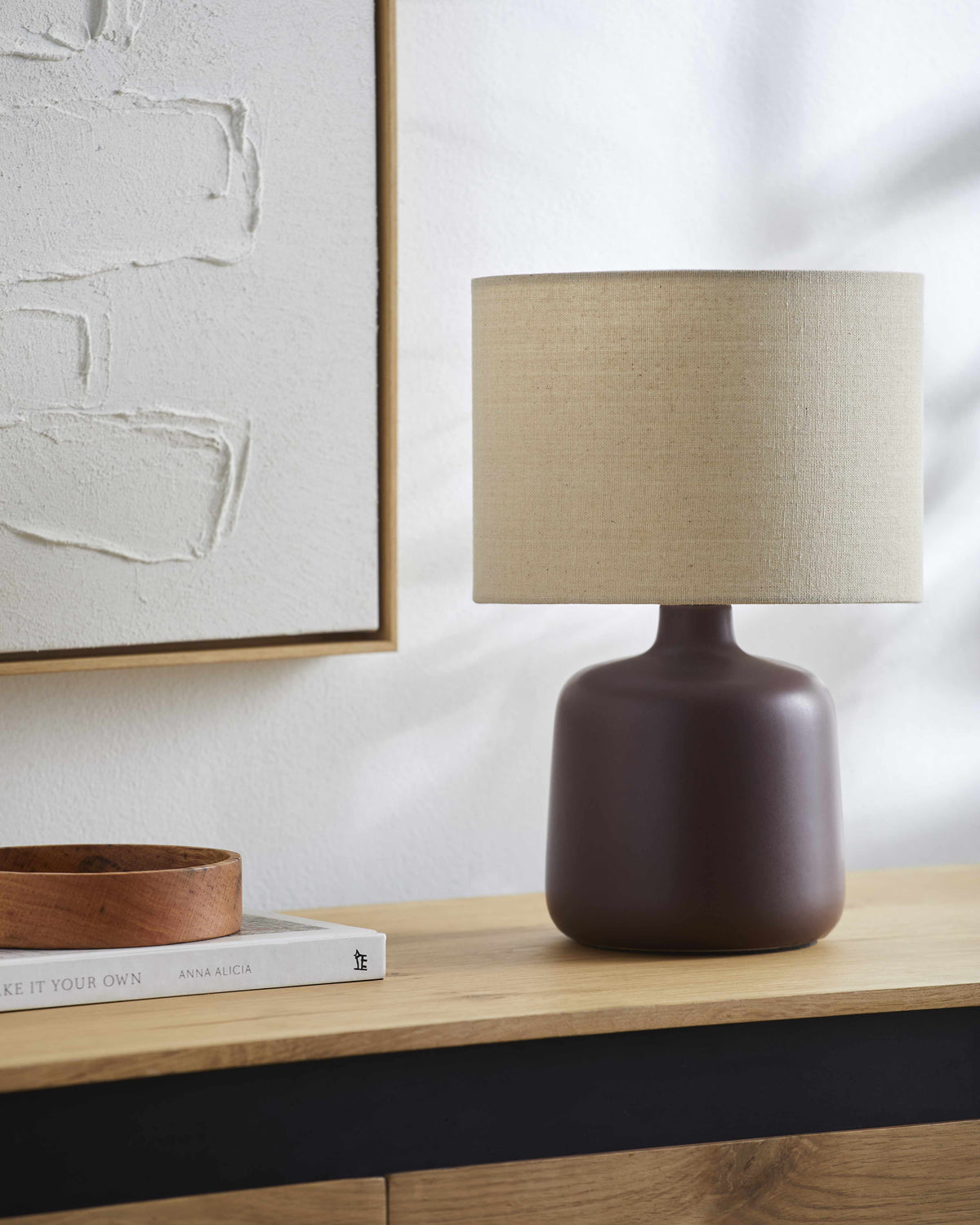 Lumellogno Dark Brown Table Lamp