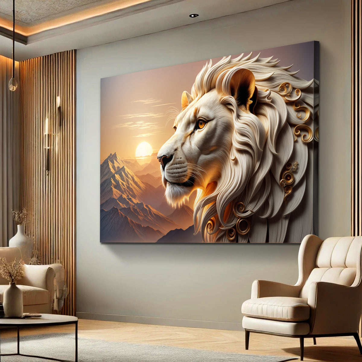 Majestic Lion Wall Art IV