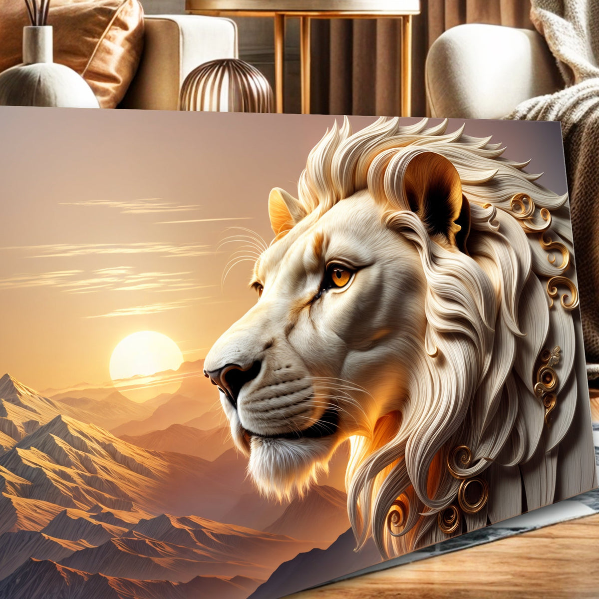Majestic Lion Wall Art IV