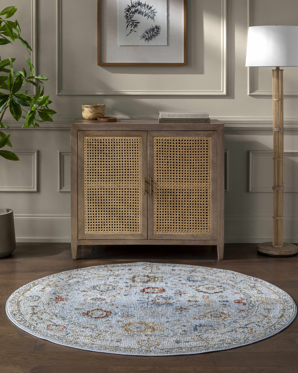 Luklukan Oushak Style Floral Rug