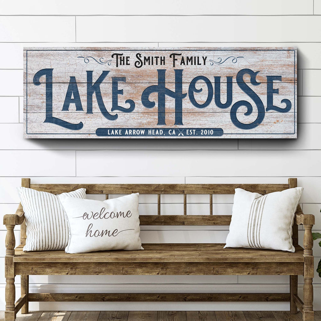 Personalized Lake House Sign III