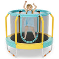 Mini Trampoline with Enclosure and Heavy-duty Metal Frame