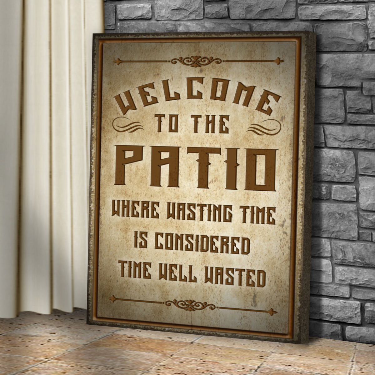 Welcome To The Patio Sign II