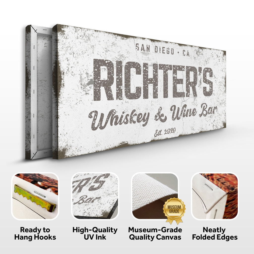 Whiskey And Wine Bar Sign