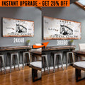 Upgrade Your 48x24 Inches 'Rustic Horse Ranch' (Style 3) Canvas To 60x30 Inches