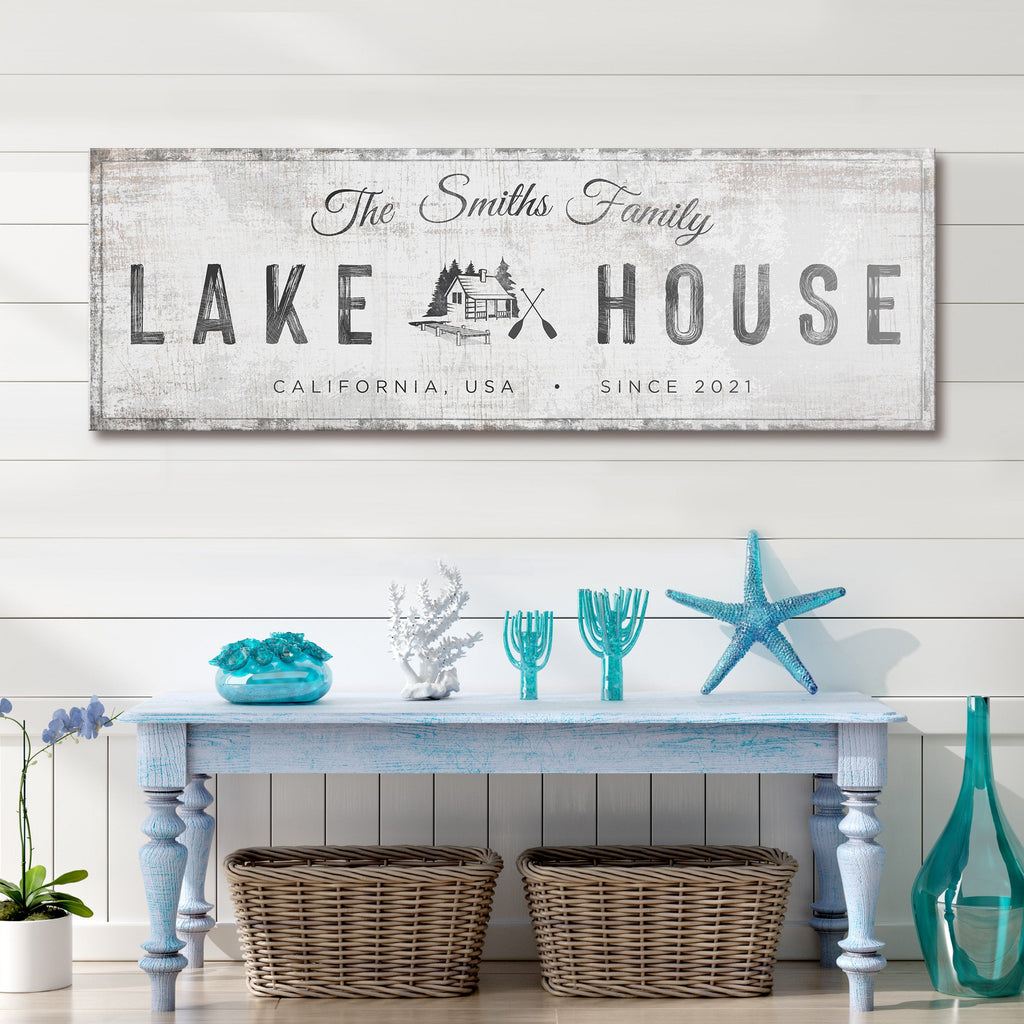 Lake House Cabin Sign