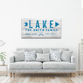 Wooden Lake Arrow Sign