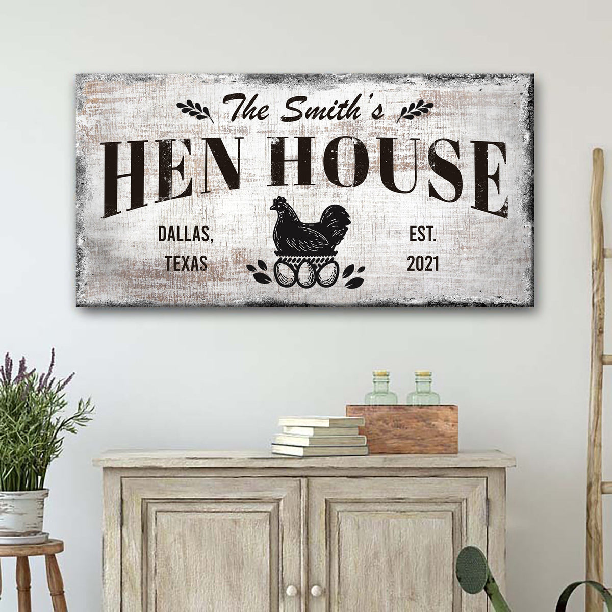 Family Hen House Sign
