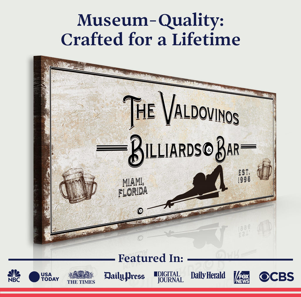 Billiards And Bar Sign II