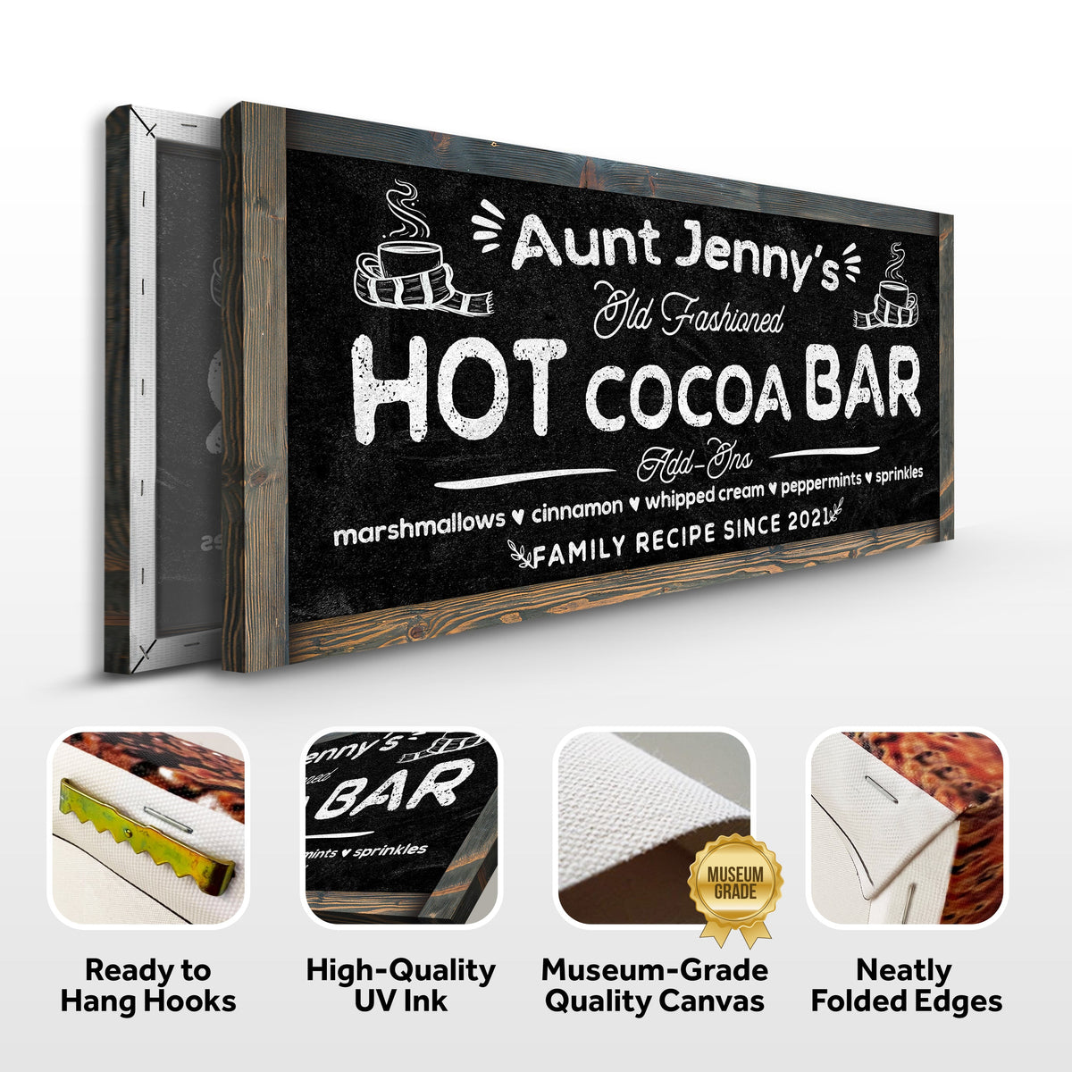 Family Recipe Old Fashioned Hot Cocoa Sign II