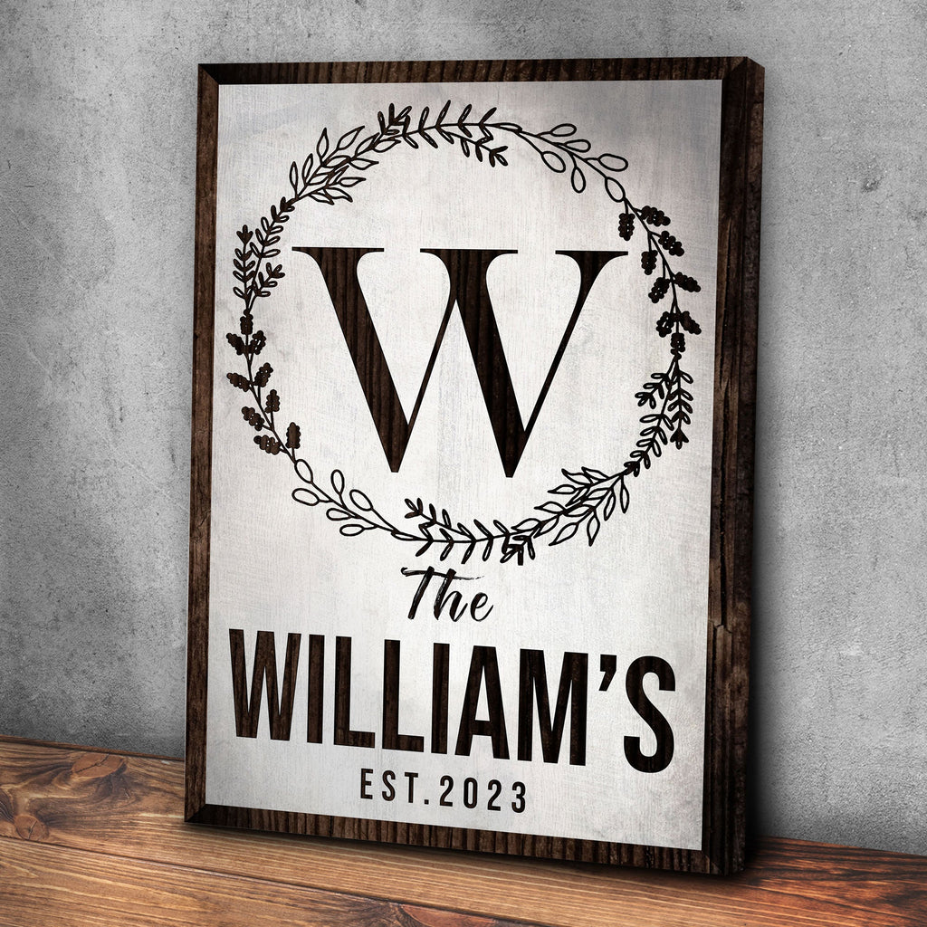 Established Last Name Sign IV