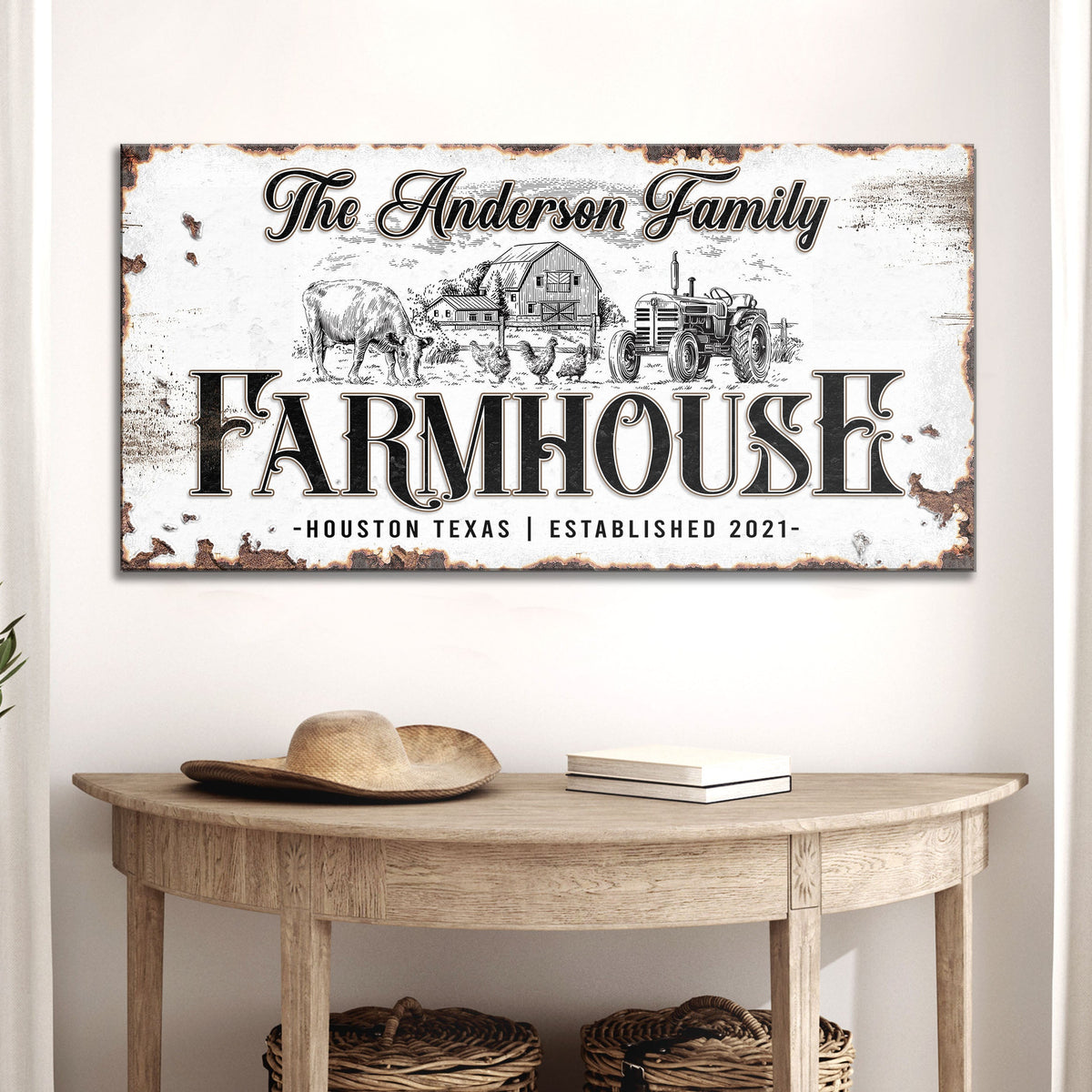 Personalized Farmhouse Sign III