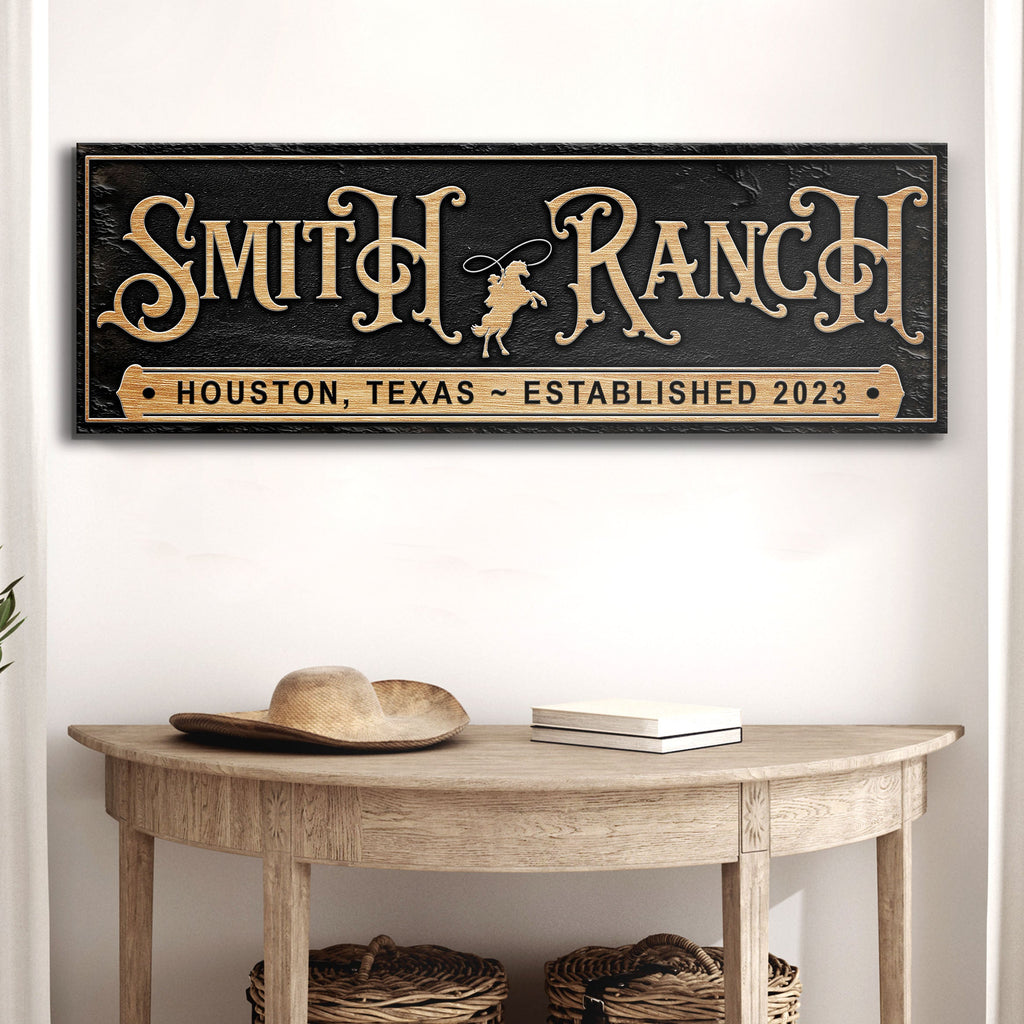 Personalized Horse Ranch Sign