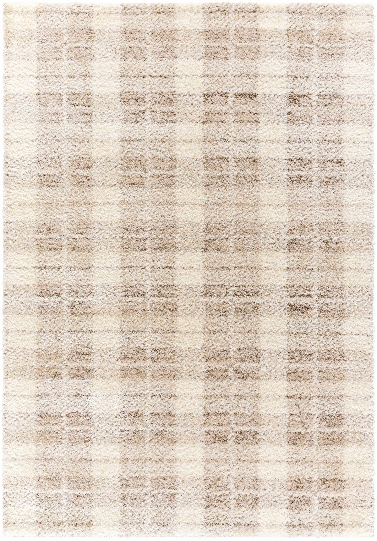 Anfisa Cream Luxe Shag Area Rug