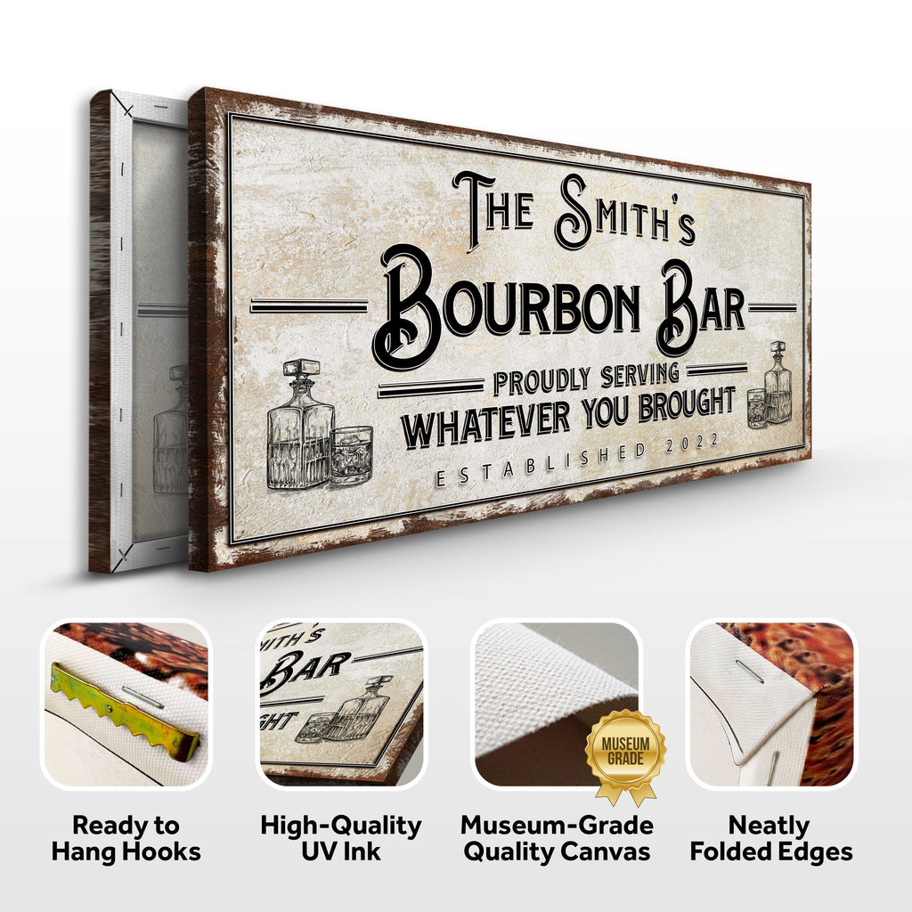 Personalized Bourbon Bar Sign