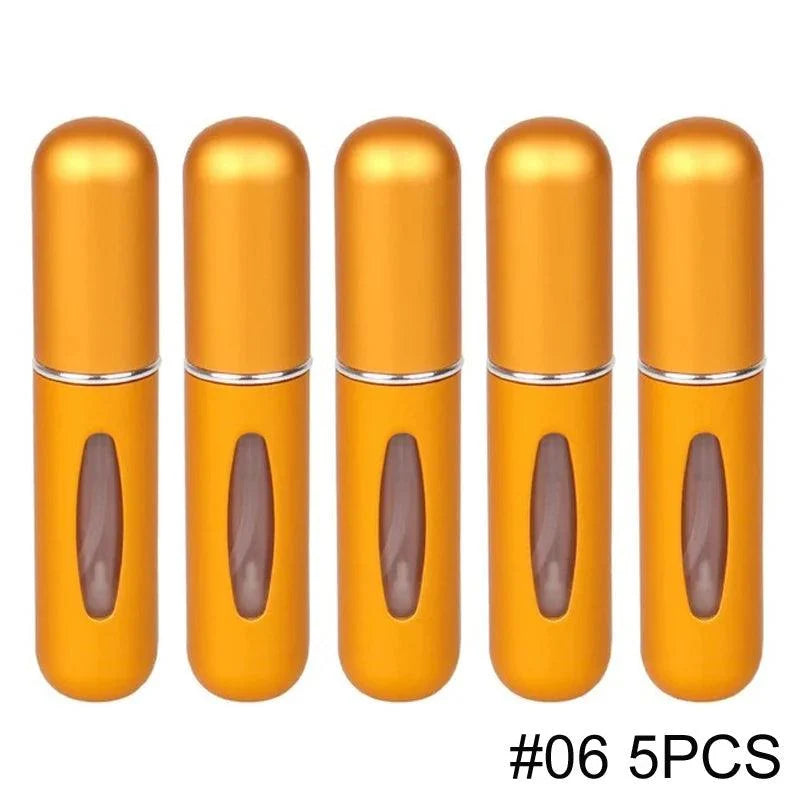 1/5PCS Perfume Atomizer Portable Liquid Cosmetics Containers Traveling Mini Alcochol Perfume Refillable Bottles Empty Spray Bott