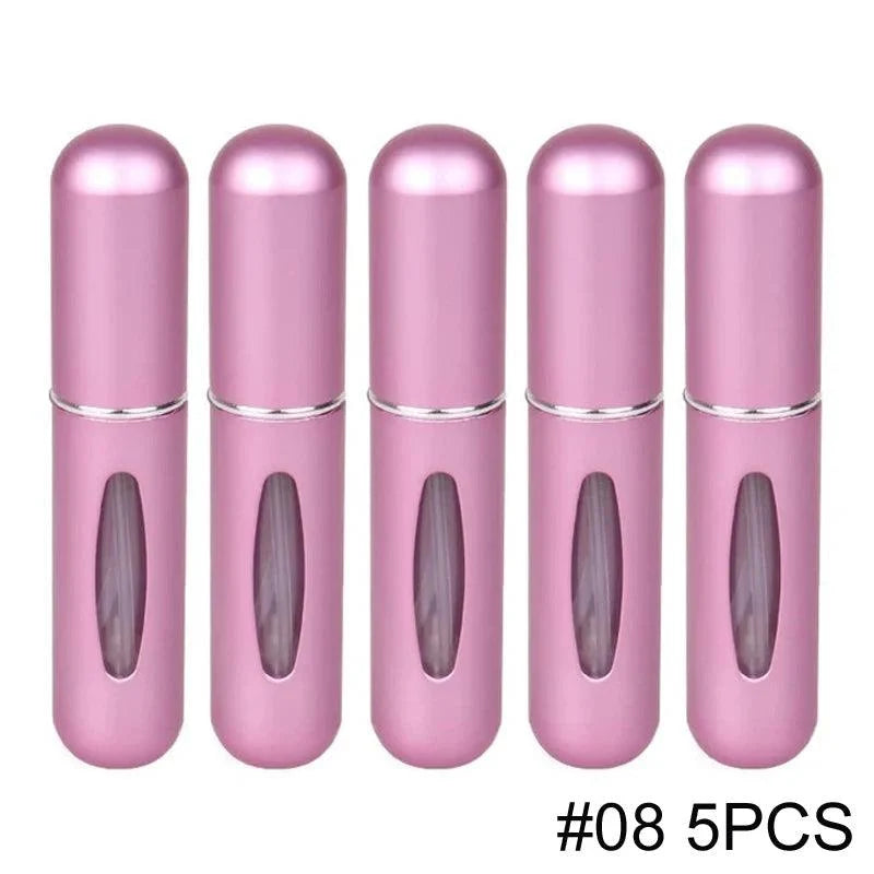 1/5PCS Perfume Atomizer Portable Liquid Cosmetics Containers Traveling Mini Alcochol Perfume Refillable Bottles Empty Spray Bott